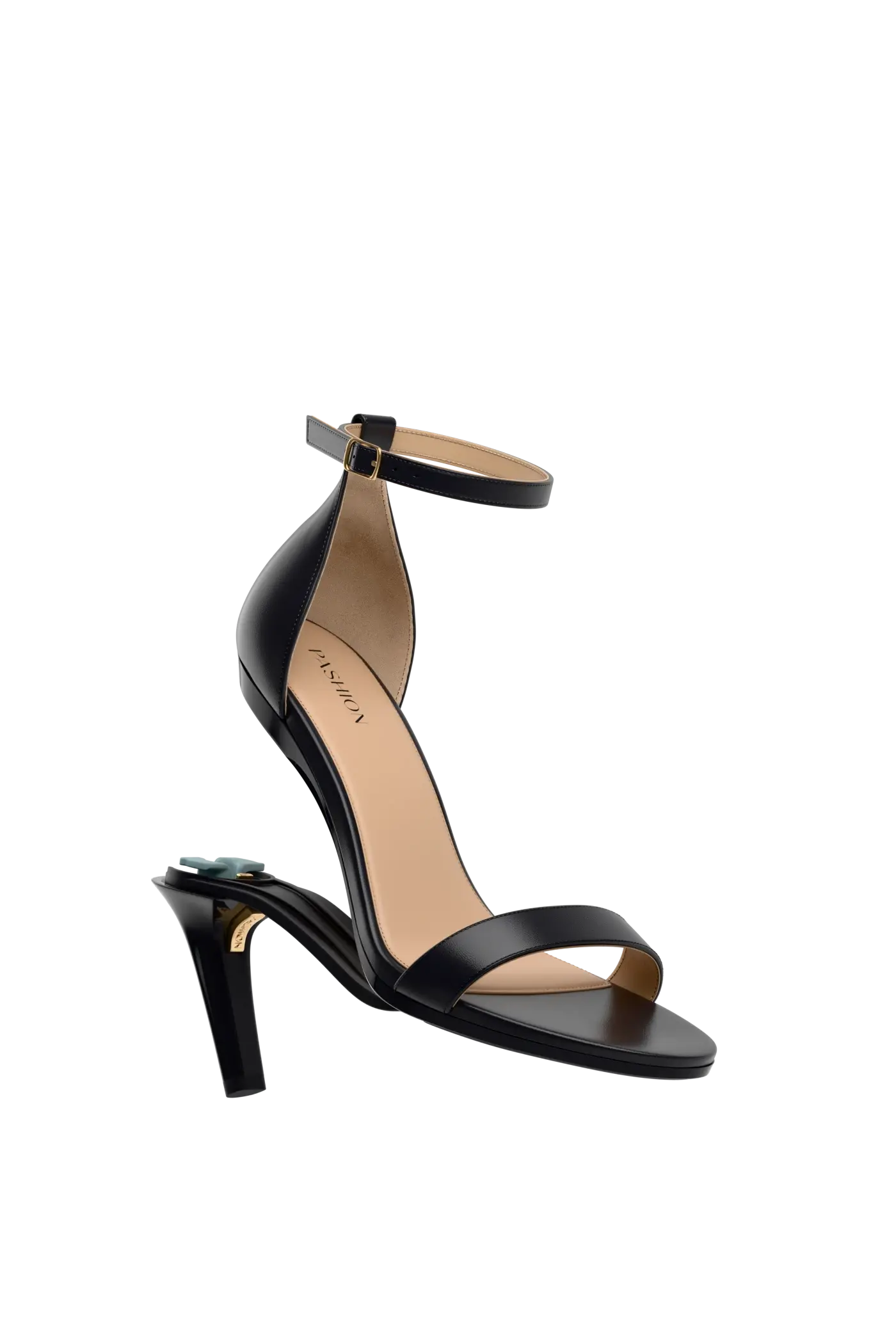 Pashion Footwear The Pashionista 4" Stiletto Convertible Heel, Alternate, color, Coal Leather