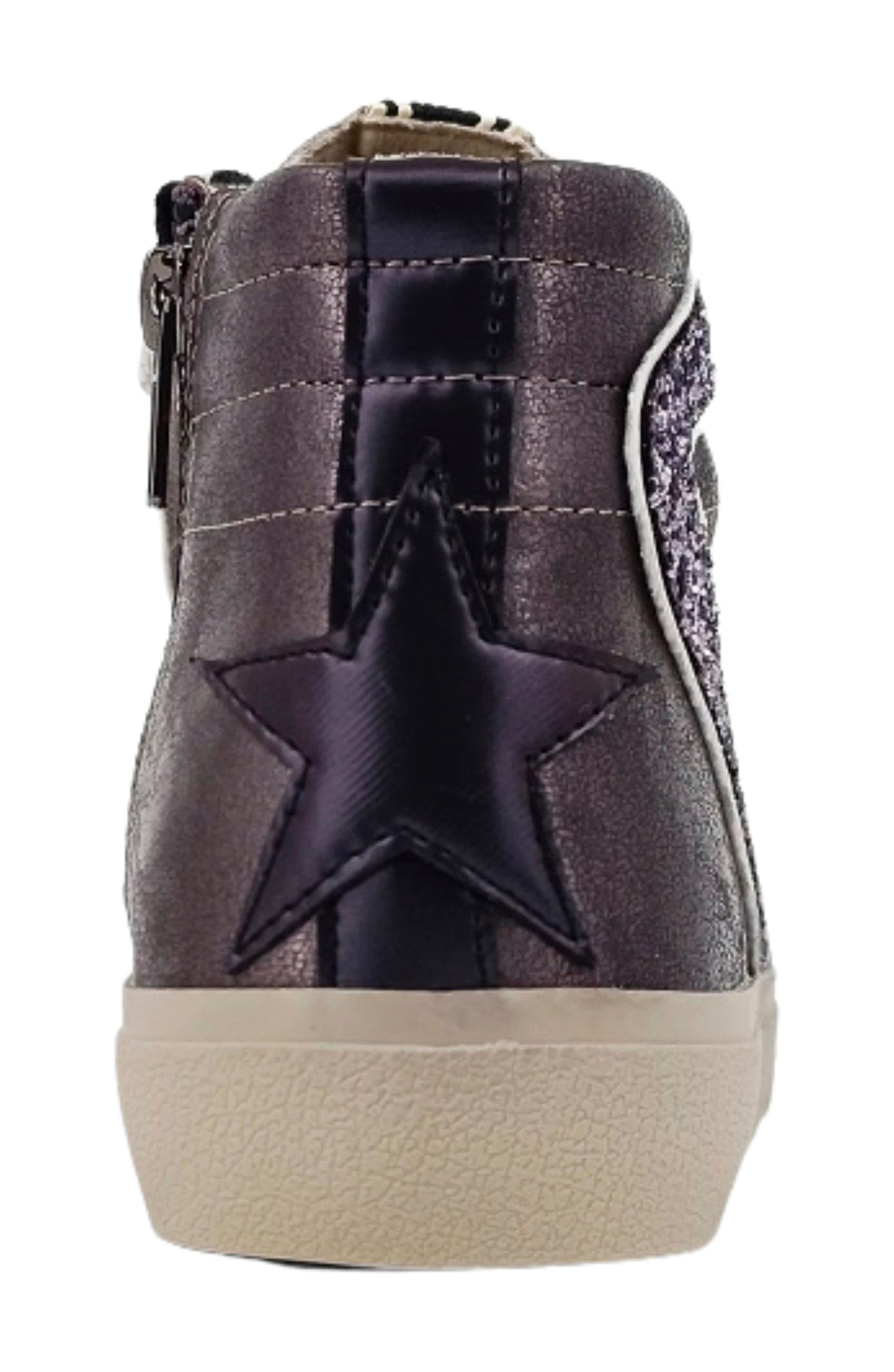 SHUSHOP Rooney High-Top Sneaker, Alternate, color, Gunmetal