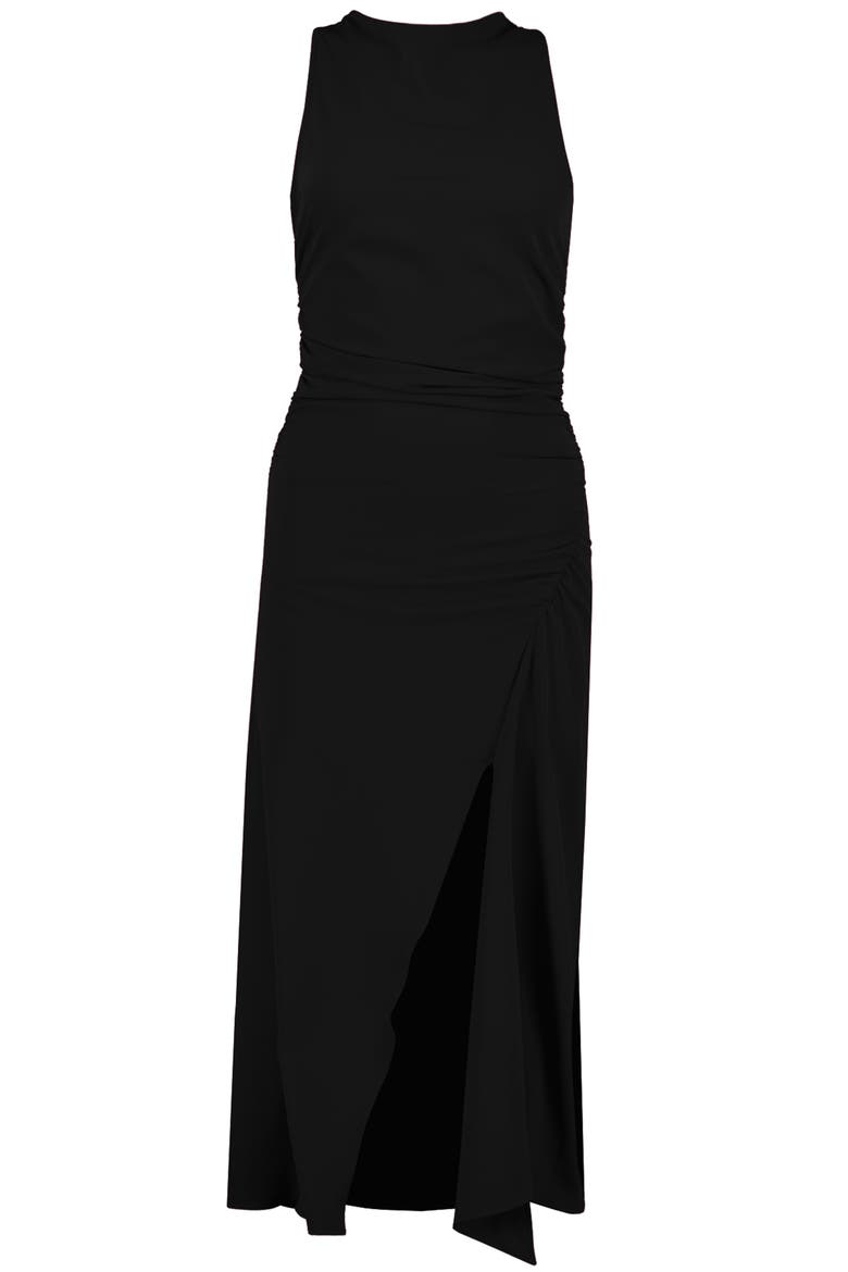 Elle Halter Dress, Alternate, color, Black
