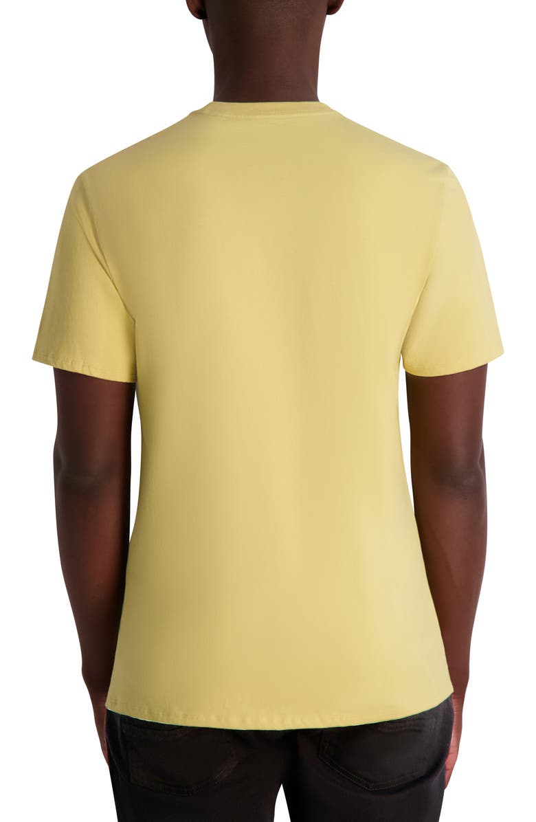 KARL LAGERFELD PARIS Large Karl Character Logo Graphic T-Shirt, Alternate, color, Mustard