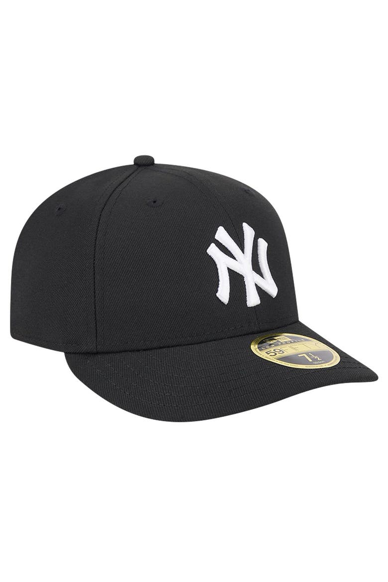 Men's New Era Black New York Yankees Low Profile 59FIFTY Fitted Hat, Alternate, color, Black