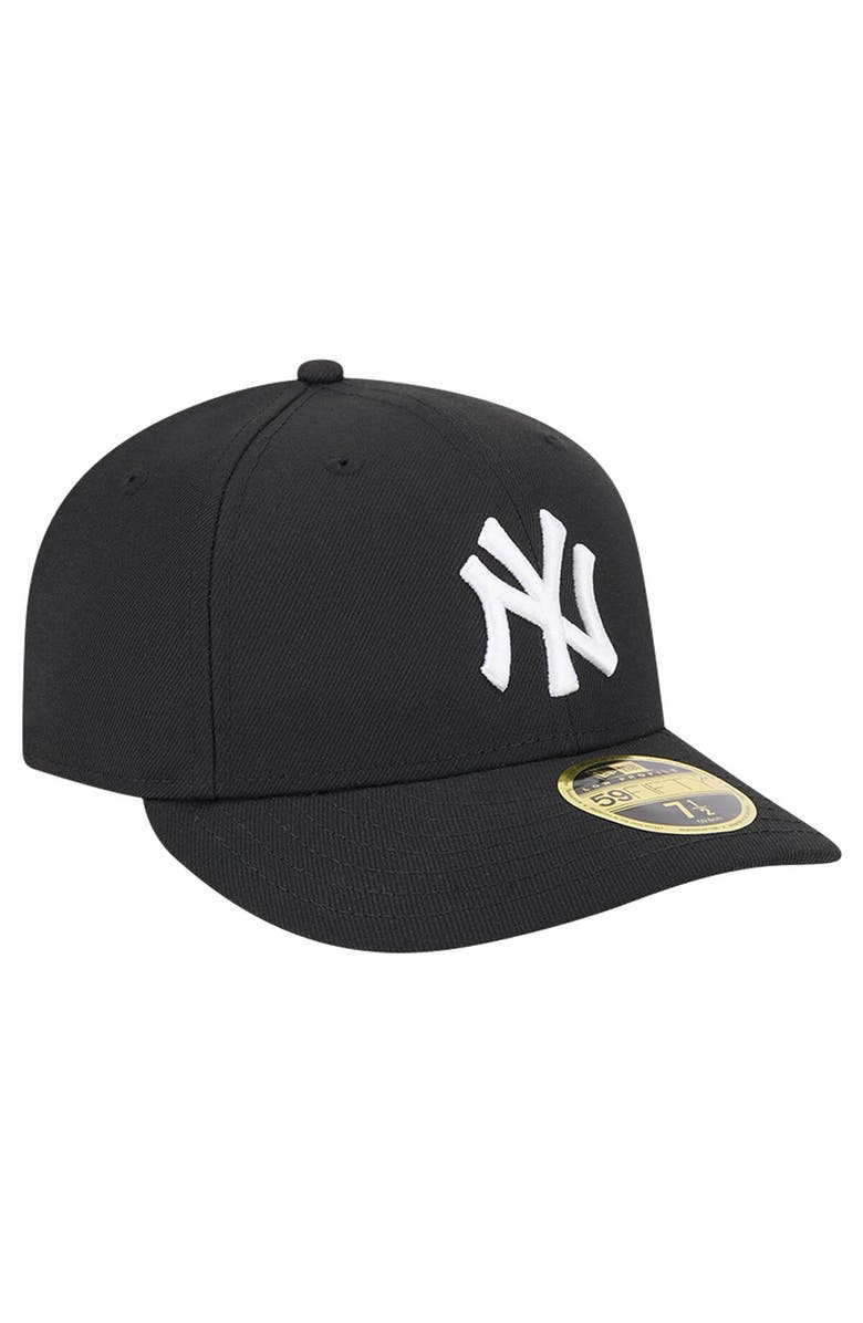 New Era Men's New Era Black New York Yankees Low Profile 59FIFTY Fitted Hat, Alternate, color, 