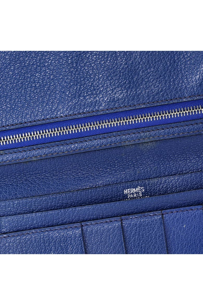 Bearn Wallet Chevre Mysore Long, Alternate, color, Bleu de Malte