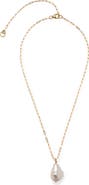 Lizzie Fortunato Oasis Baroque Pearl Pendant Necklace