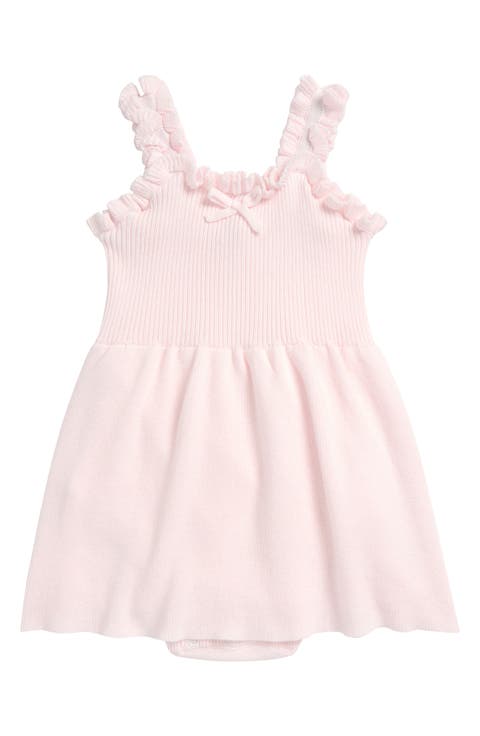 Ruffle Accent Skirted Sweater Bodysuit (Baby)
