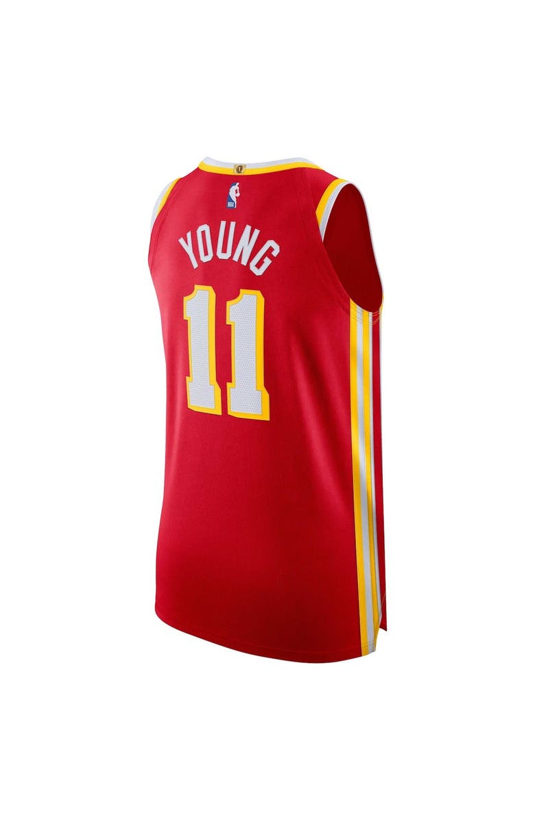 Nike Men's Nike Trae Young Red Atlanta Hawks Authentic Jersey - Icon Edition, Alternate, color, Red