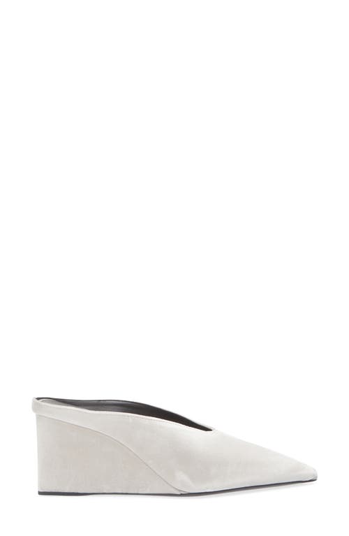 Alaïa Cube Pointed Toe Wedge Mule In Metallic