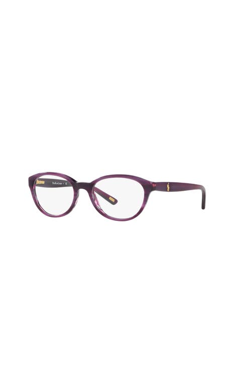 Polo Ralph Lauren 47mm Cat Eye Optical Glasses In Purple