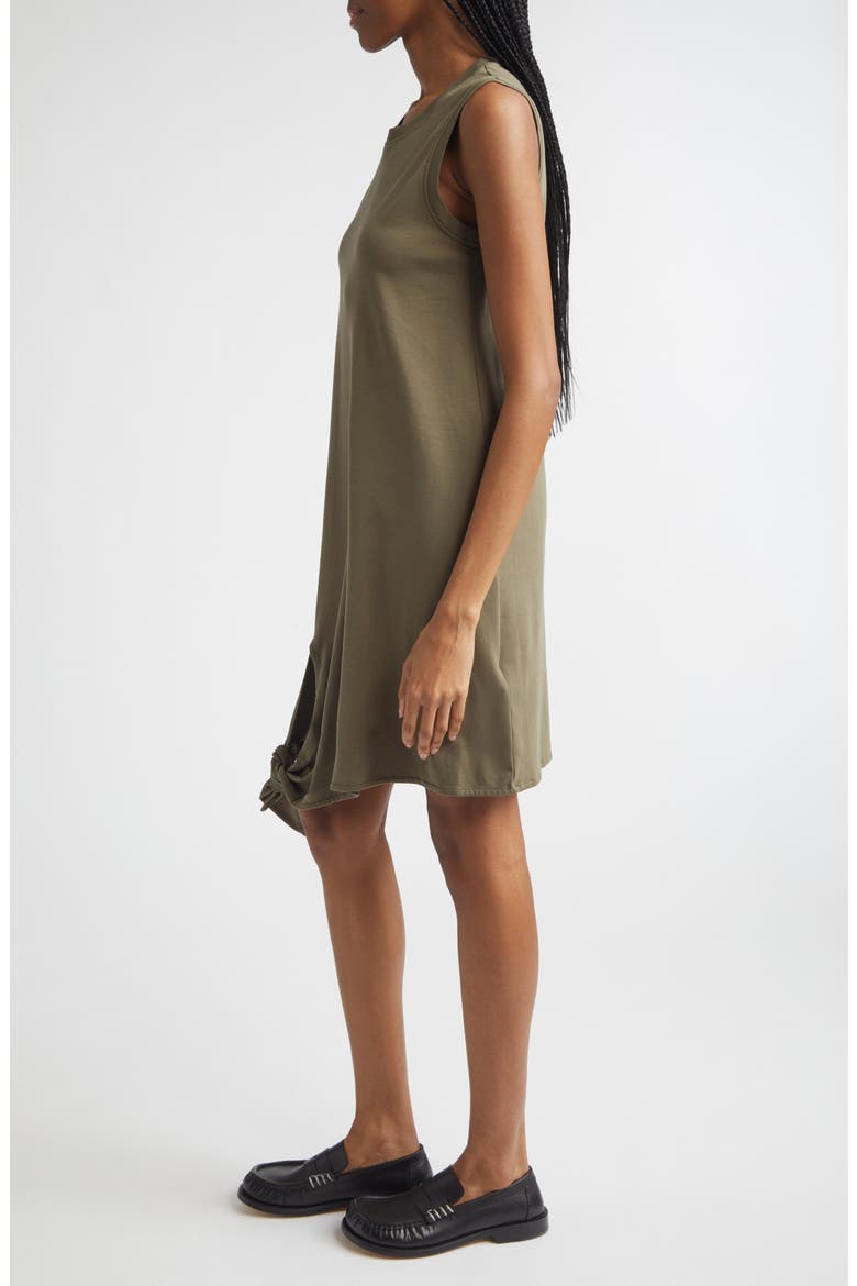 Hem Knot Tank Dress, Alternate, color, KHAKI