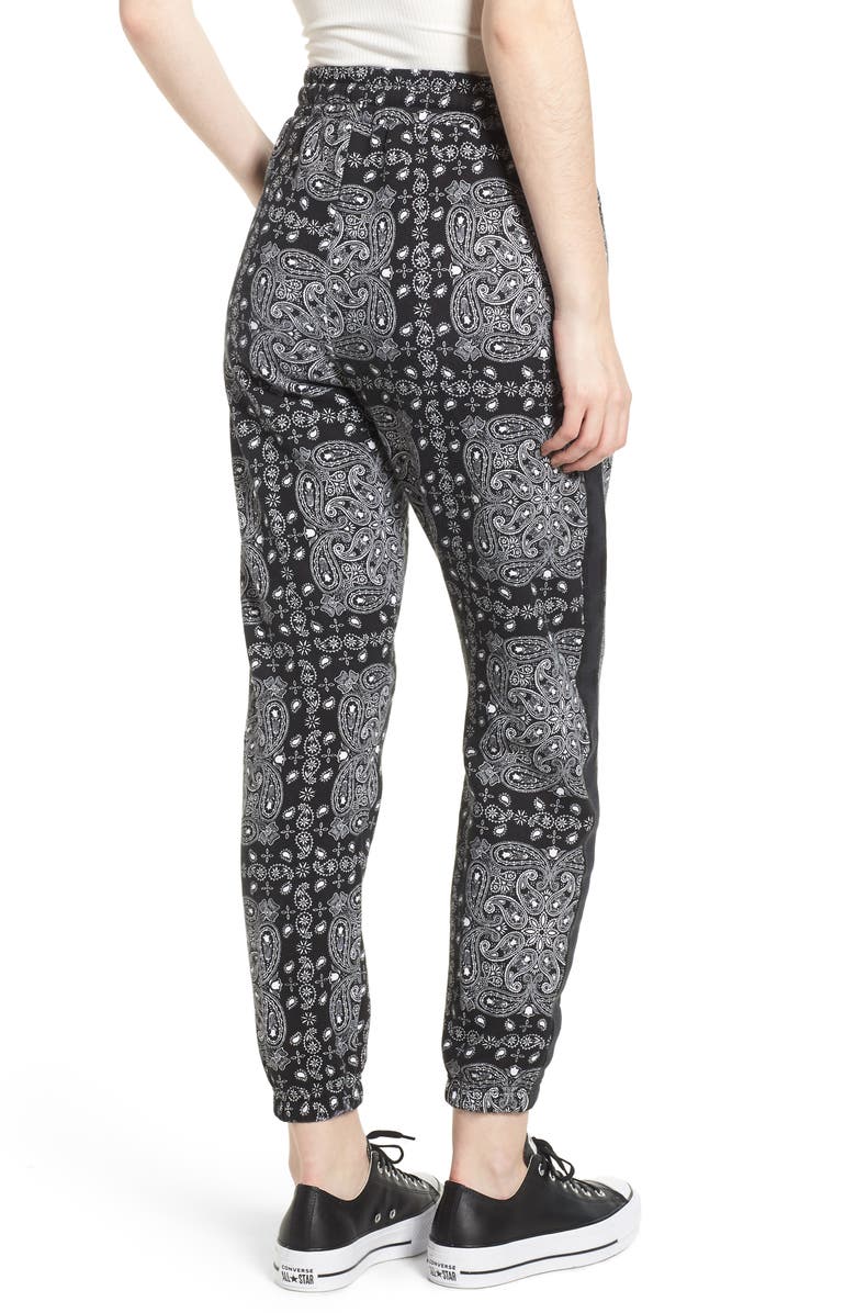 Converse x Miley Cyrus Bandana Print Joggers, Alternate, color, 