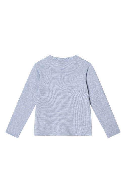 Andy & Evan Kids' Space Dyed Raglan Rashguard In Heather Navy