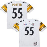 Mitchell & Ness Men's Mitchell & Ness Joey Porter White Pittsburgh Steelers 2005 Authentic Throwback Retired Player Jersey