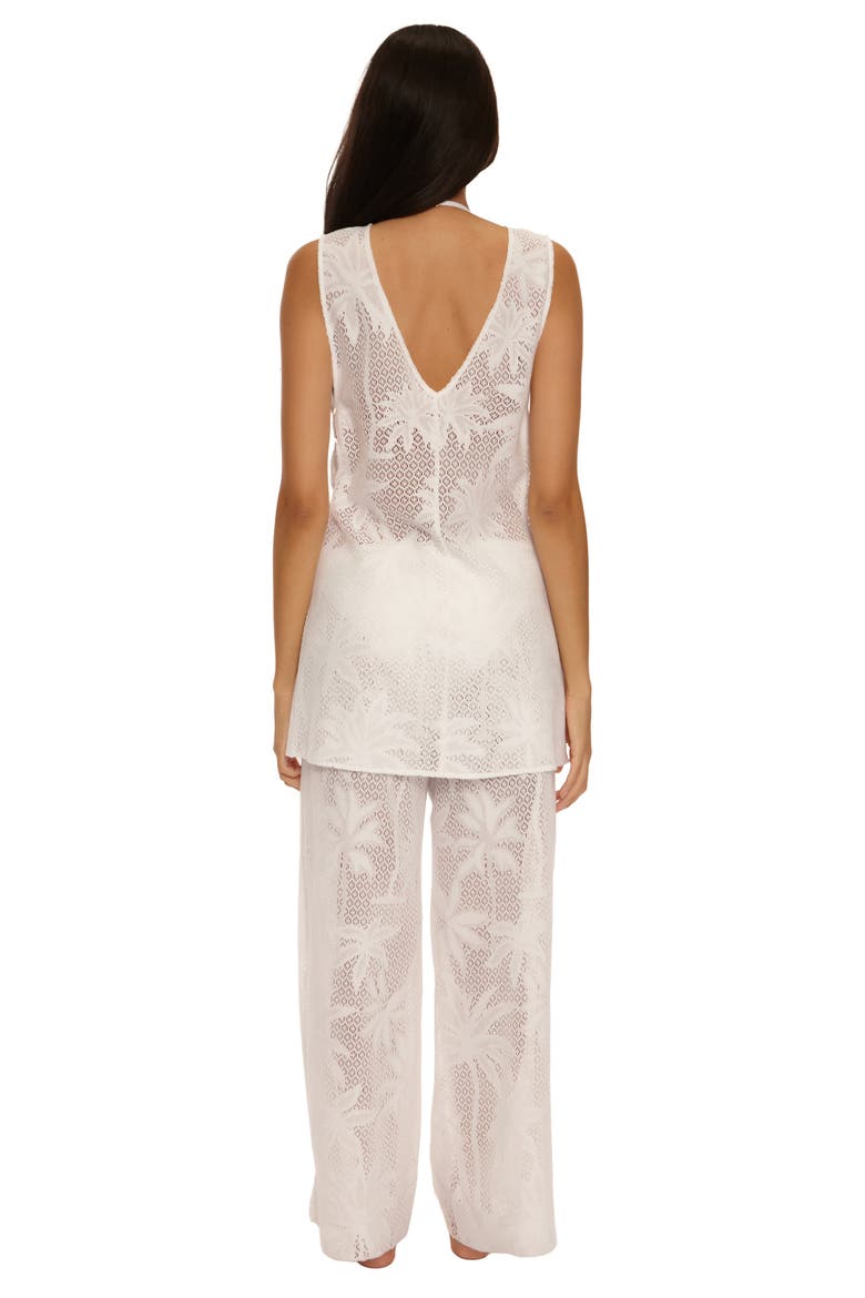 Palm Island Cover-Up Pants, Alternate, color, WHITE