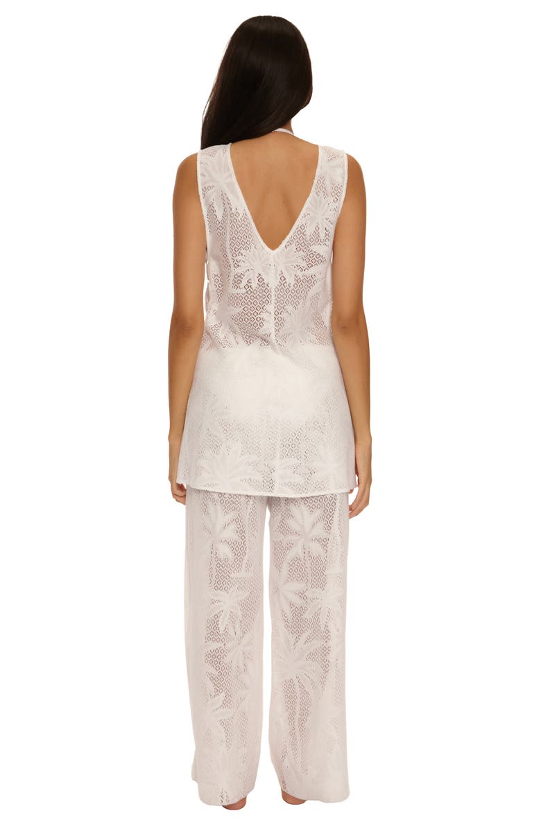 Becca Palm Island Cover-Up Pants, Alternate, color, White