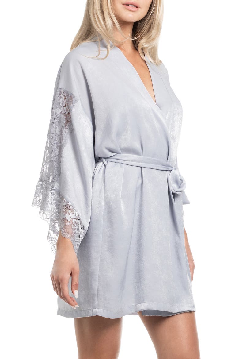 Lace Wrap Robe, Alternate, color, SILVER