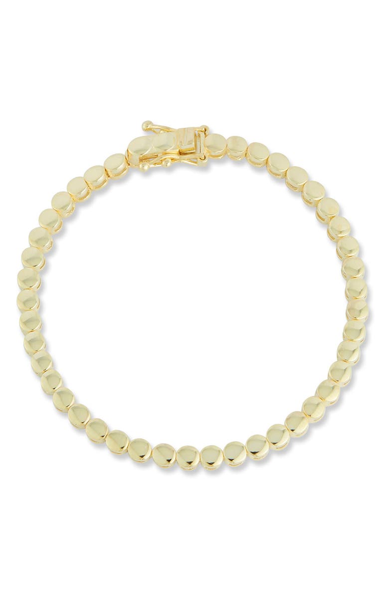 GLAZE JEWELRY Gold Vermeil Tennis Bracelet, Main, color, 