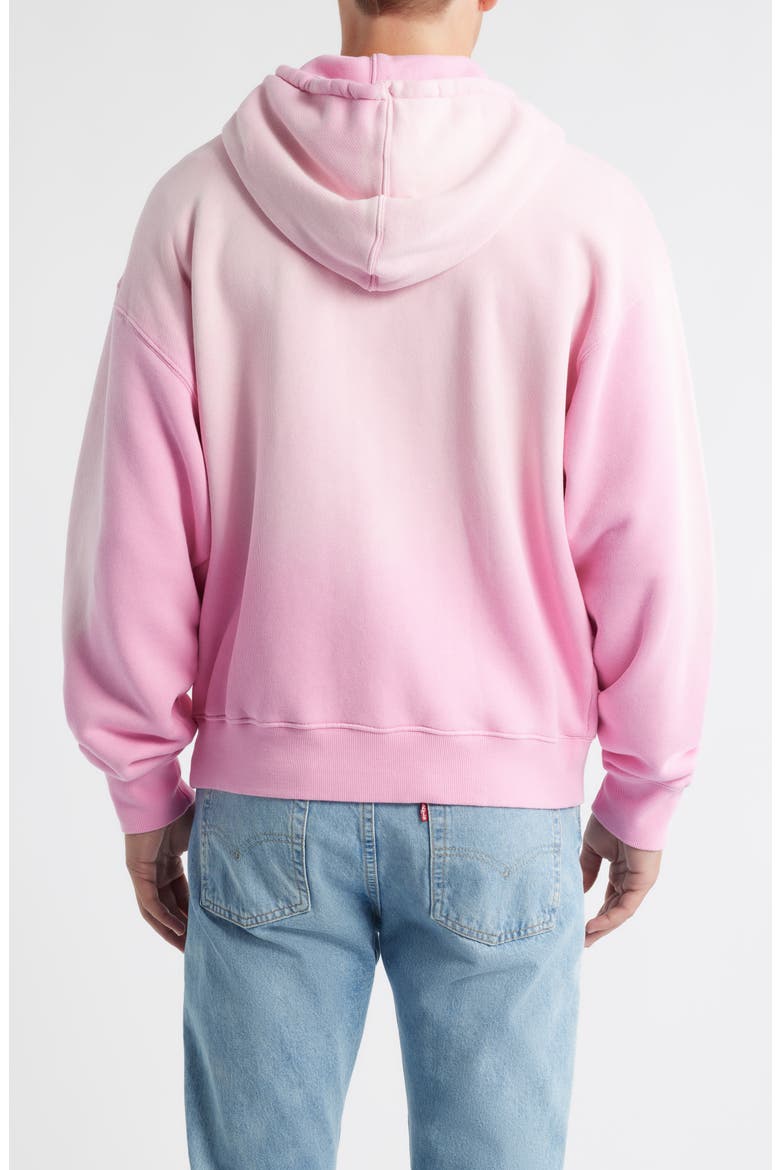 Core Oversize Terry Full Zip Hoodie, Alternate, color, SUN FADED PINK