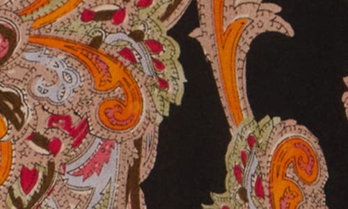 L Agence Charlize Bell Sleeve Blouse In Tonal Tan Paisley In Brown