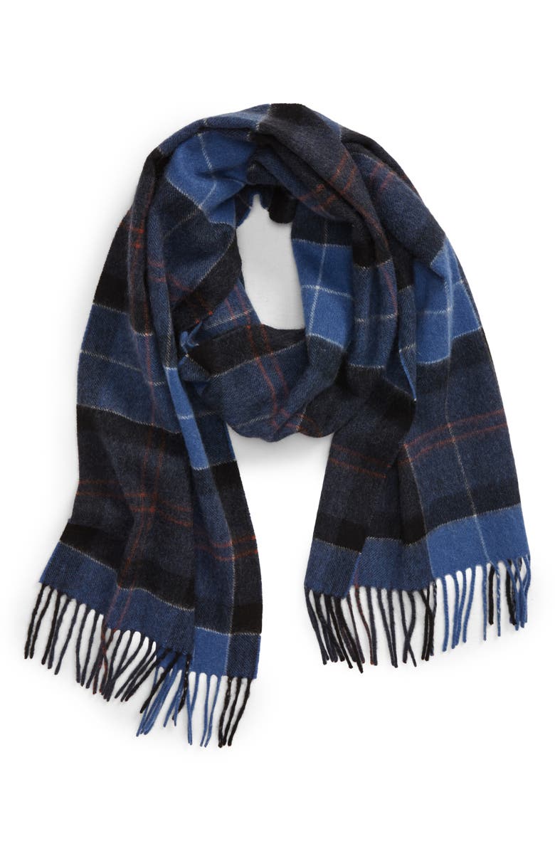 NORDSTROM MEN'S SHOP Plaid Cashmere Scarf, Main, color,
