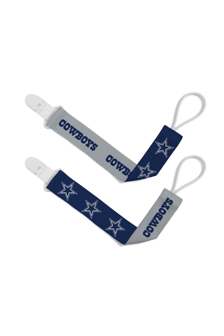 Dallas Cowboys Pacifier Clip 2-Pack, Main, color, Multicolor