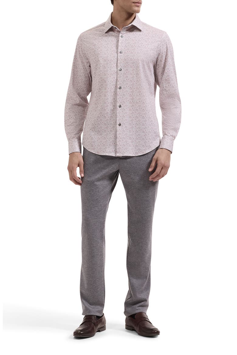 James OoohCotton® Floral Button-Up Shirt, Alternate, color, LIMESTONE