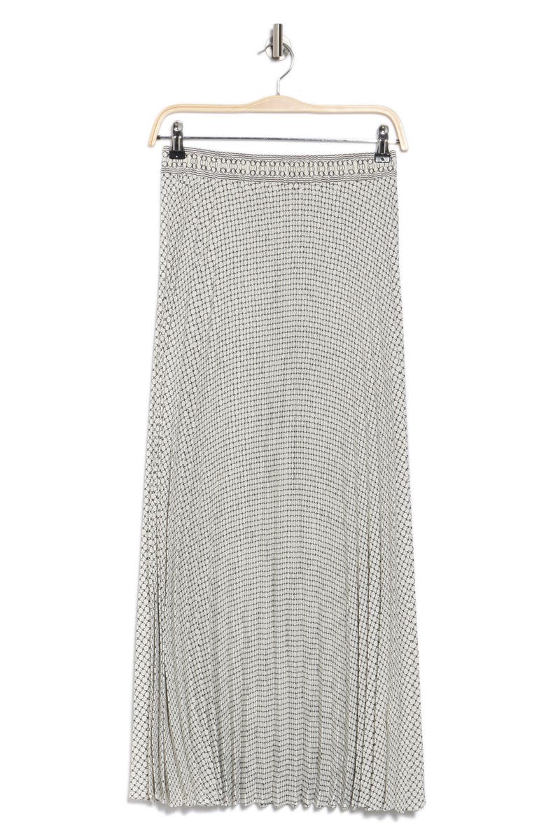 MAX STUDIO Pleated Maxi Skirt, Alternate, color, Ivory Shapes