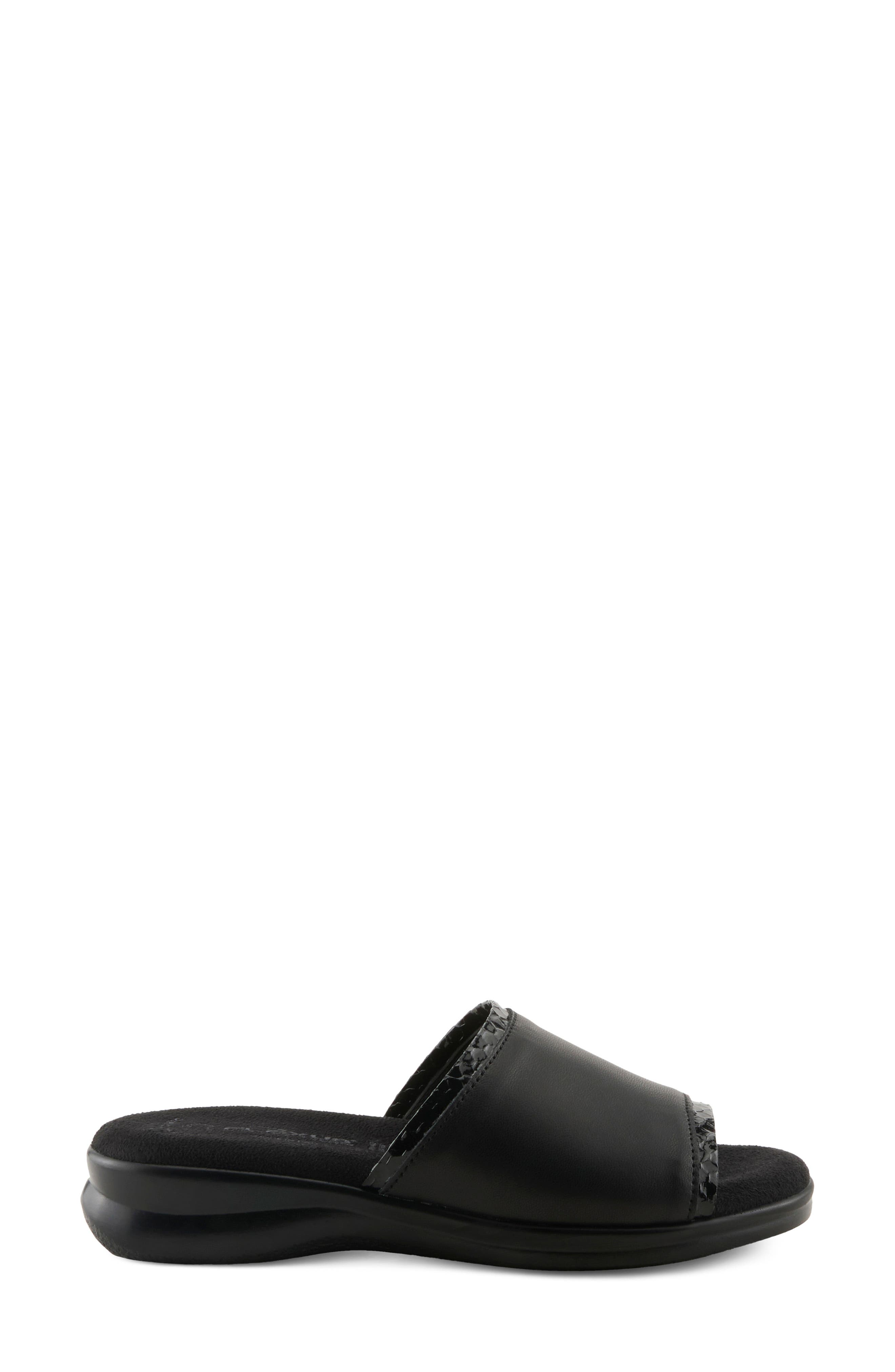Cumbia Slide Sandal, Alternate, color, BLACK