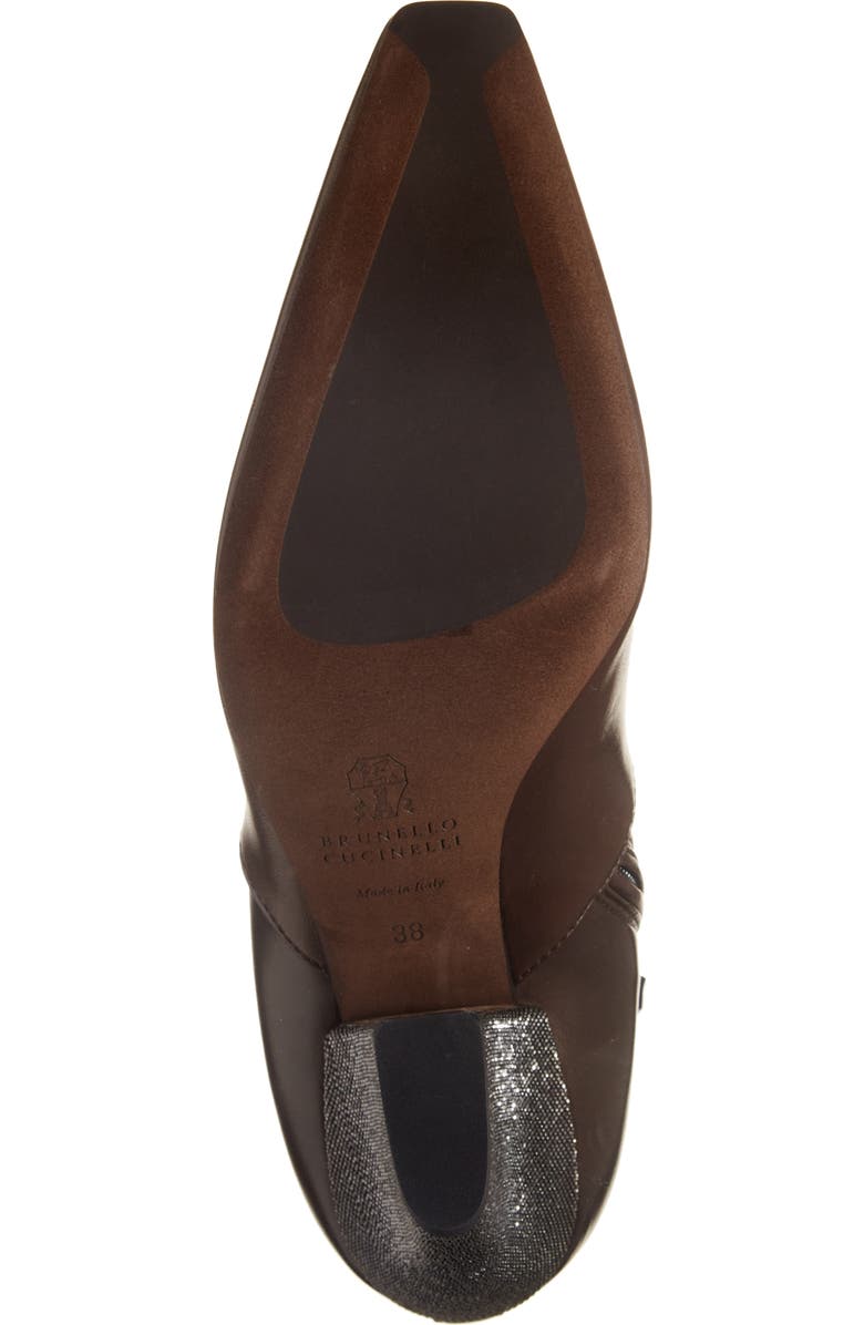 Brunello Cucinelli Monili Heel Bootie, Alternate, color,