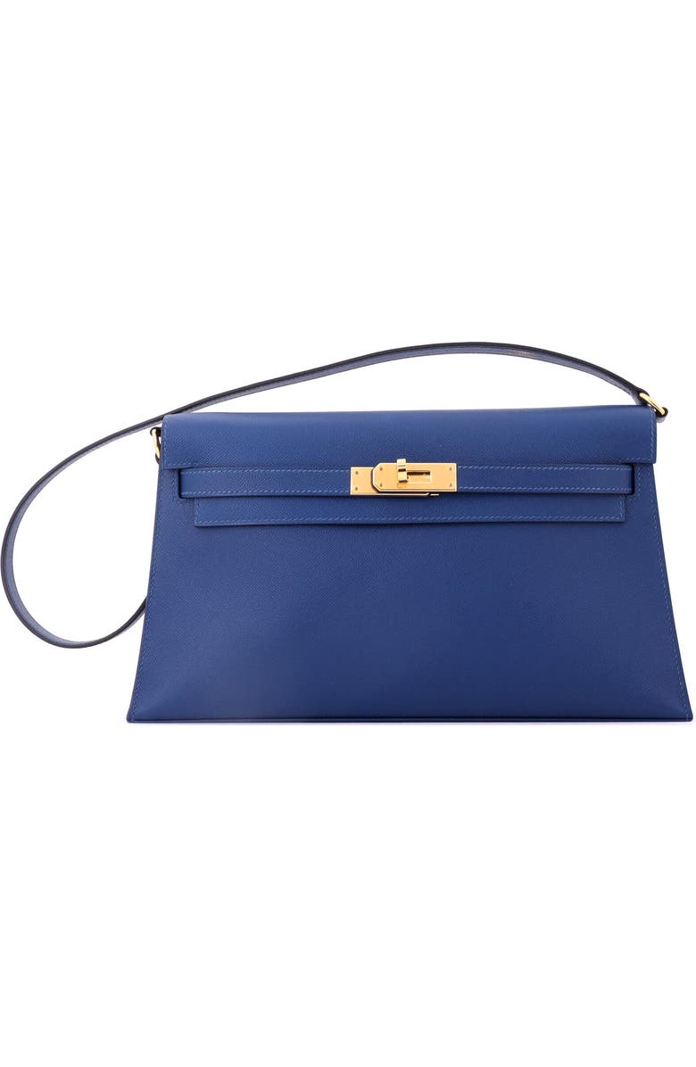 Pre-Owned Hermes Kelly Elan Shoulder Bag Madame, Main, color, Deep Blue