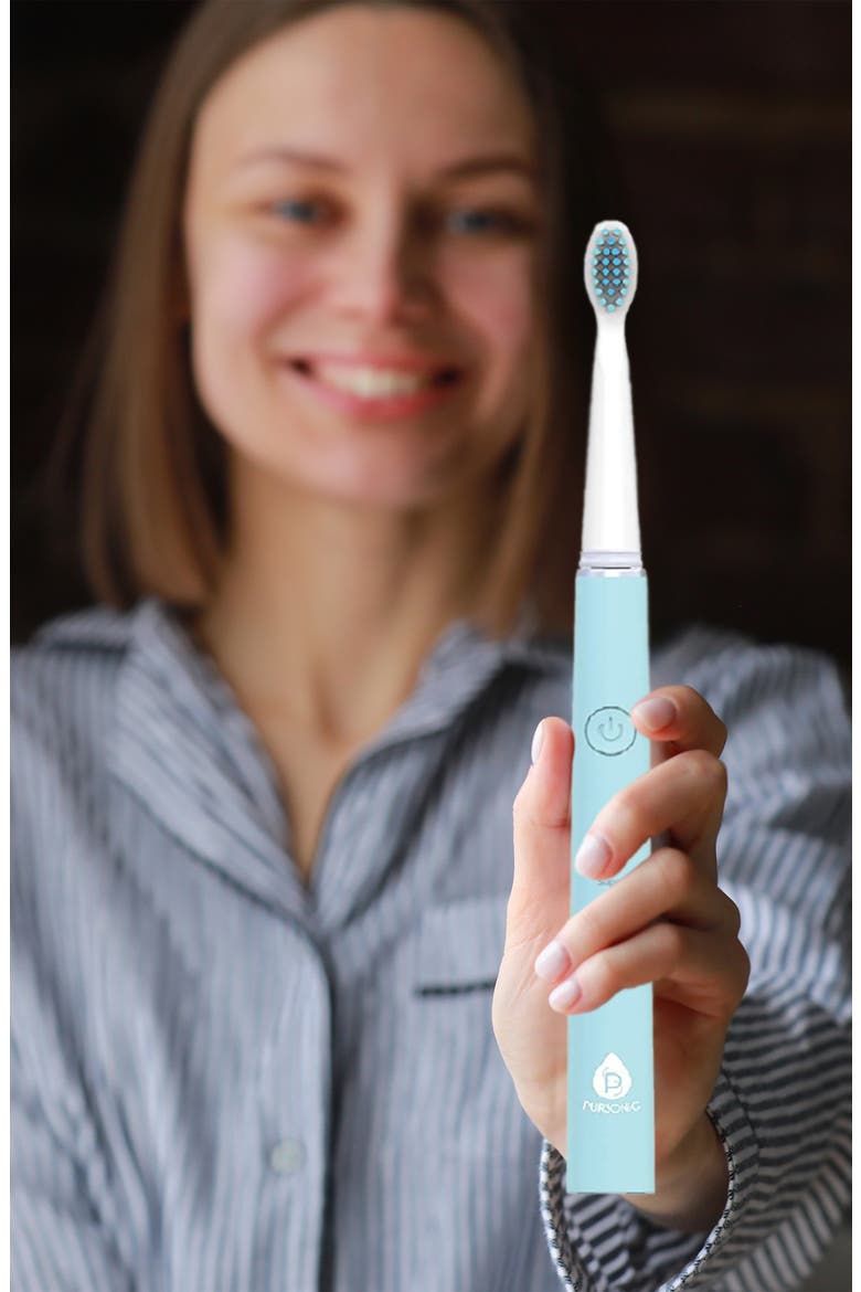 USB Rechargeable Sonic Toothbrush, Alternate, color, GREEN/BLUE
