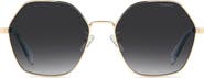 Polaroid 56mm Polarized Gradient Square Sunglasses