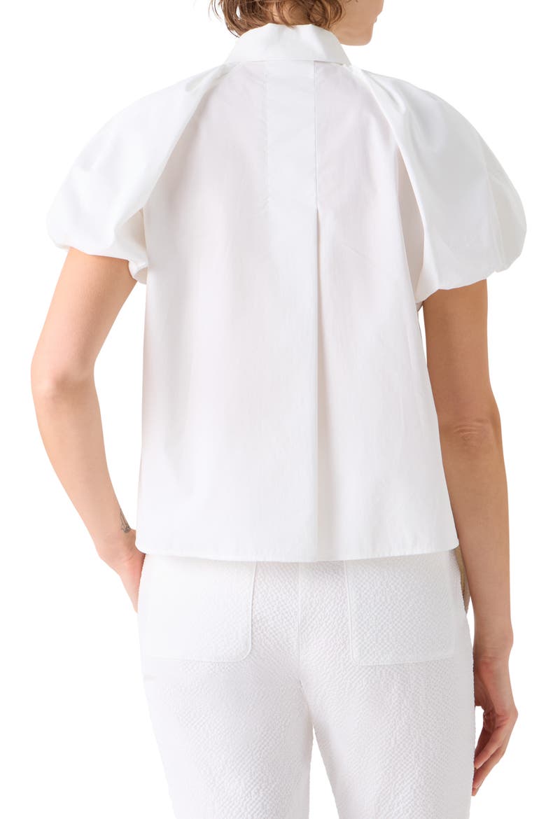 Tech Poplin Short Sleeve Button-Up Shirt, Alternate, color, CREAM