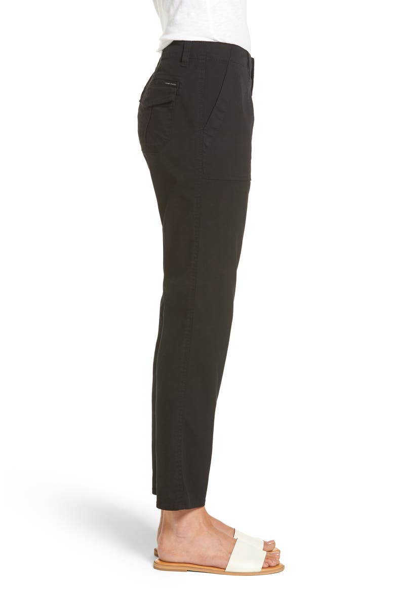 Sergent Crop Straight Leg Pants, Alternate, color, BLACK