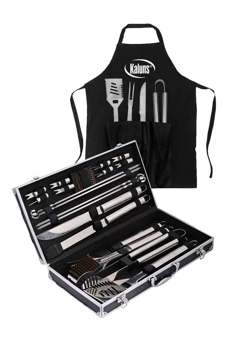 Deluxe Grill Accessory Set, Alternate, color, STAINLESS STEEL