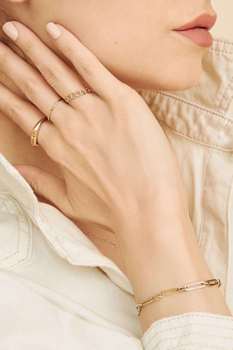 14K Yellow Gold Venice Alternating Link Bracelet, Alternate, color, Yellow Gold