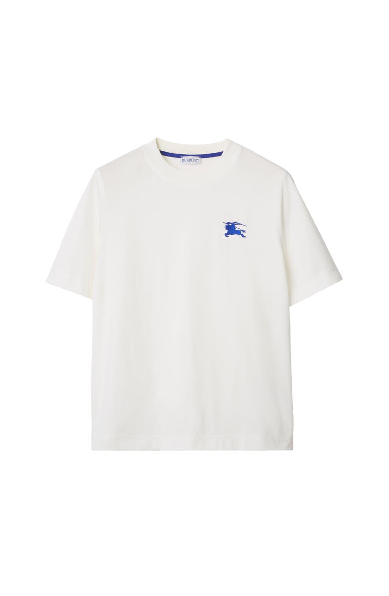 Burberry Cotton T-shirt, Alternate, color, Salt
