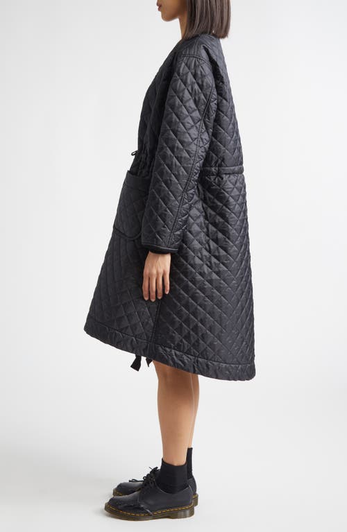 Tao Comme Des Garçons Reversible Quilted Coat In Black