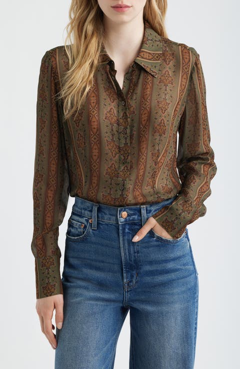 Desano Paisley Button-Up Shirt