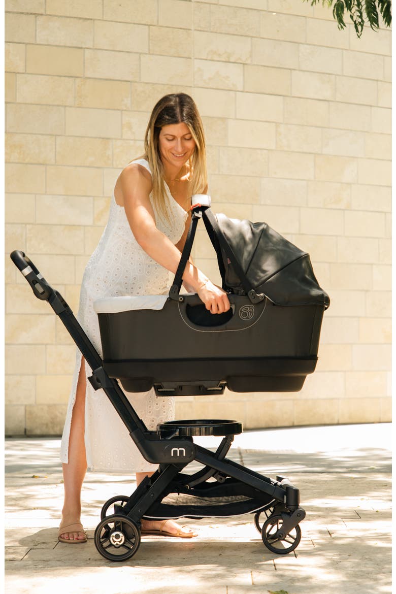 M+ Stroll & Lounge Bassinet & Stroller Travel System, Alternate, color, SURF/ BLACK L/ NAVY