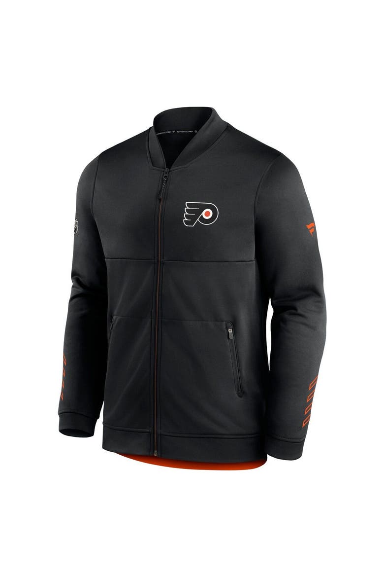 Men's Fanatics Branded Black Philadelphia Flyers Locker Room Full-Zip Jacket, Alternate, color, Black