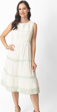 RAAS Saloni Tiered Midi Dress