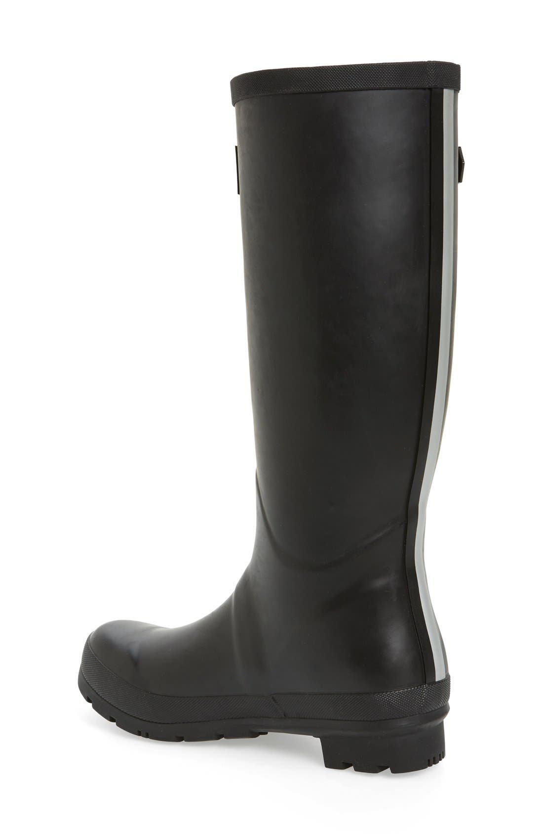 'Field Welly' Rain Boot, Alternate, color, BLACK