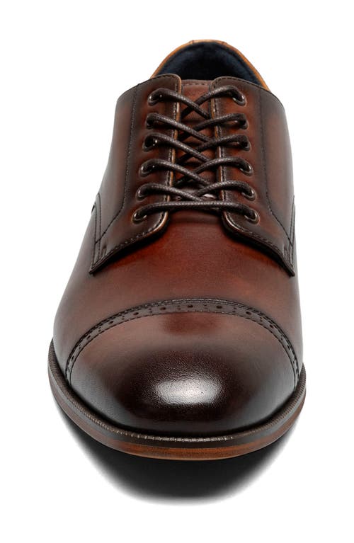 Stacy Adams William Cap Toe Oxford In Brown