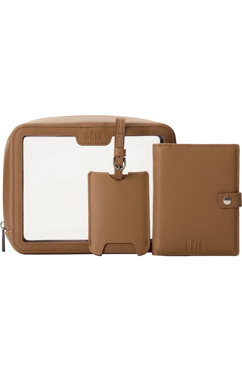 Béis The Travel Set Passport Wallet, Pouch & Luggage Tag, Alternate, color,