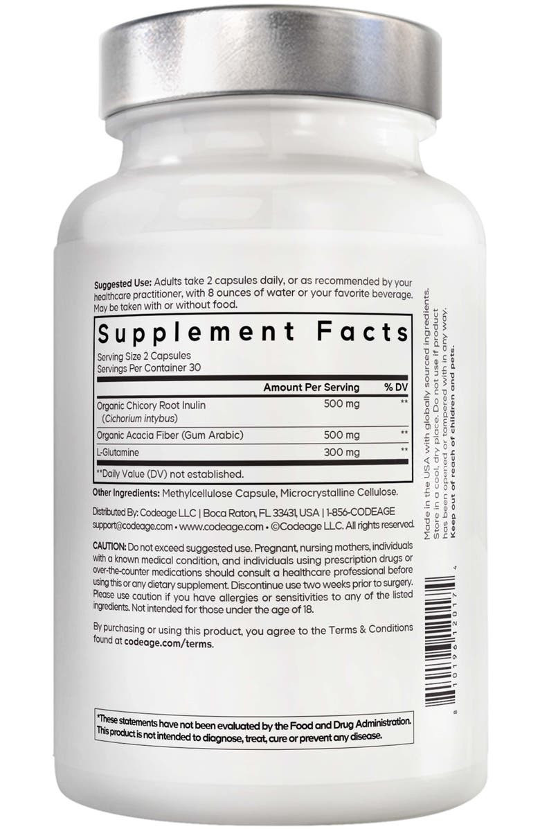 Amen Prebiotic Fiber+, Organic Acacia Fiber
Chicory Inulin Supplement, Alternate, color, White