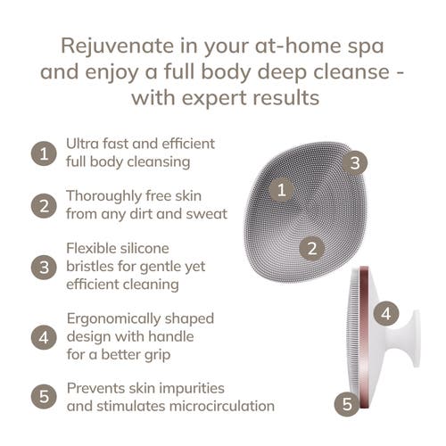 Geske Smartappguided Body Brush With Metal Ring | 4 In Multi