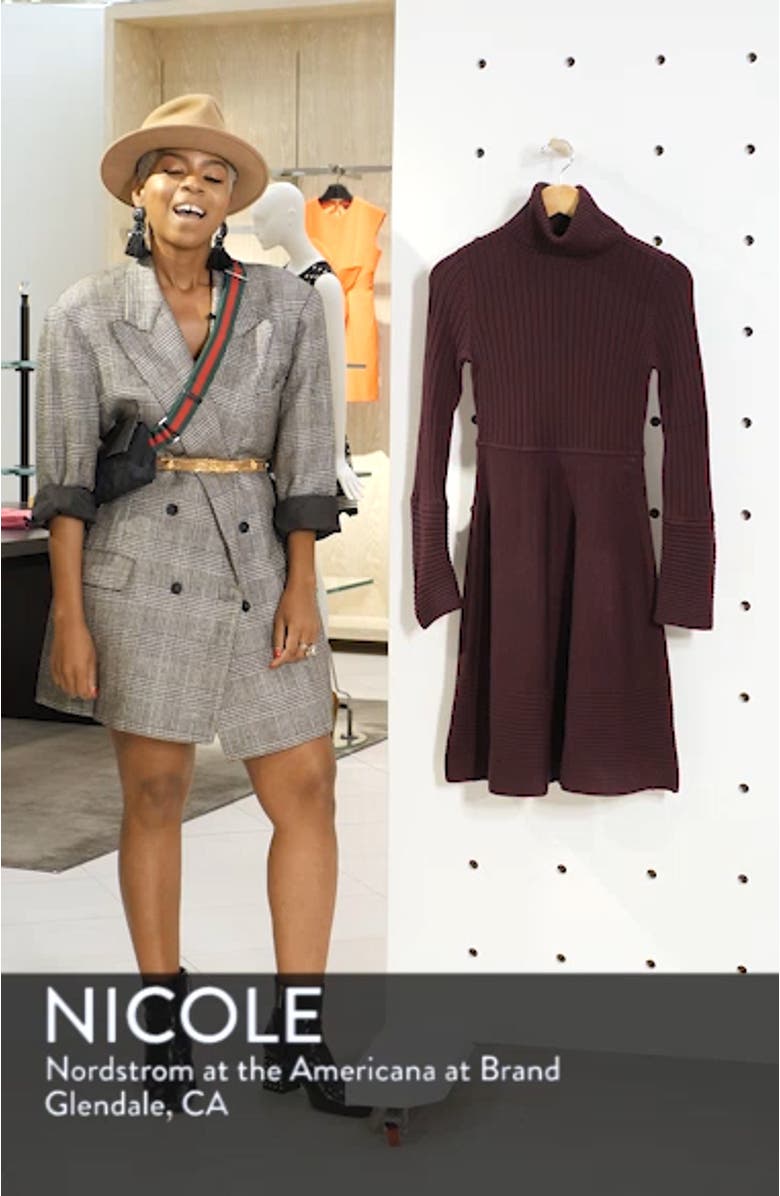 Turtleneck Sweater Dress, sales video thumbnail