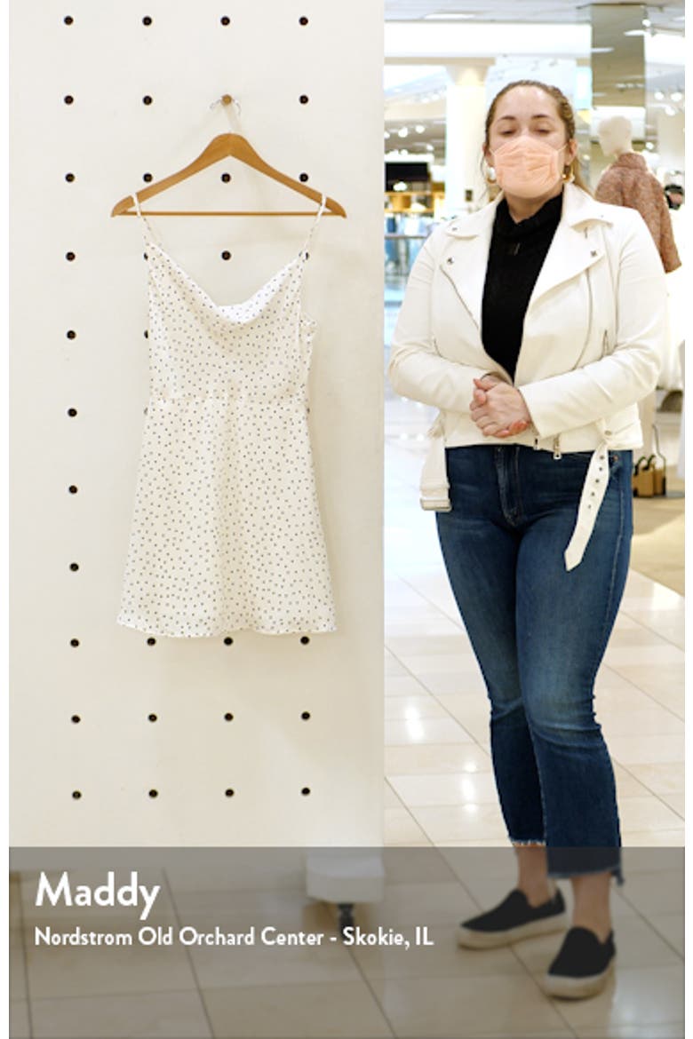 Spot in My Heart Cowl Neck Satin Minidress video