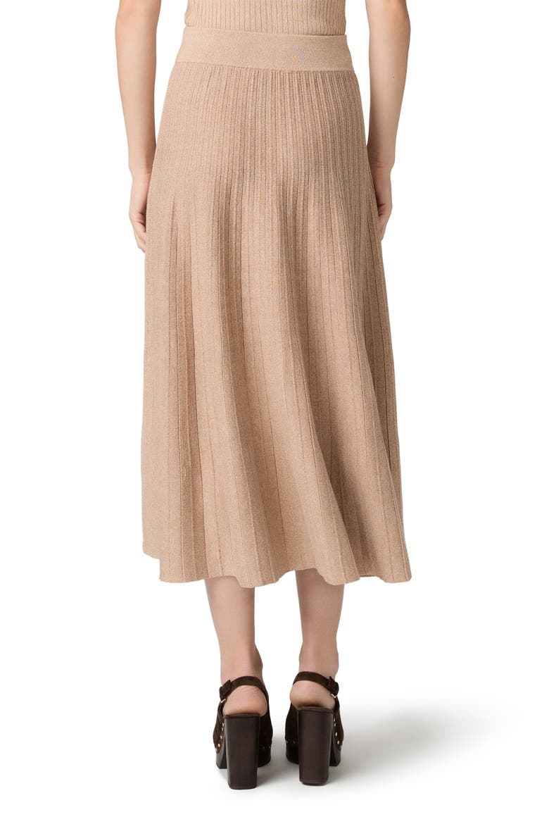 Kimiko Rib Midi Skirt, Alternate, color, BEIGE MARL