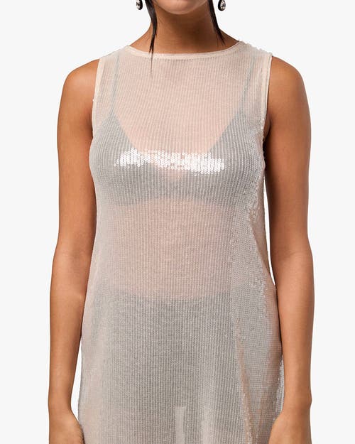 Weworewhat Sequin Maxi Dress In Blush